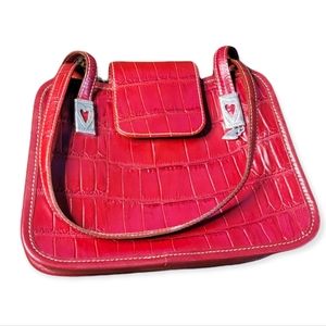 Brighton Red Leather Handbag